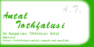 antal tothfalusi business card